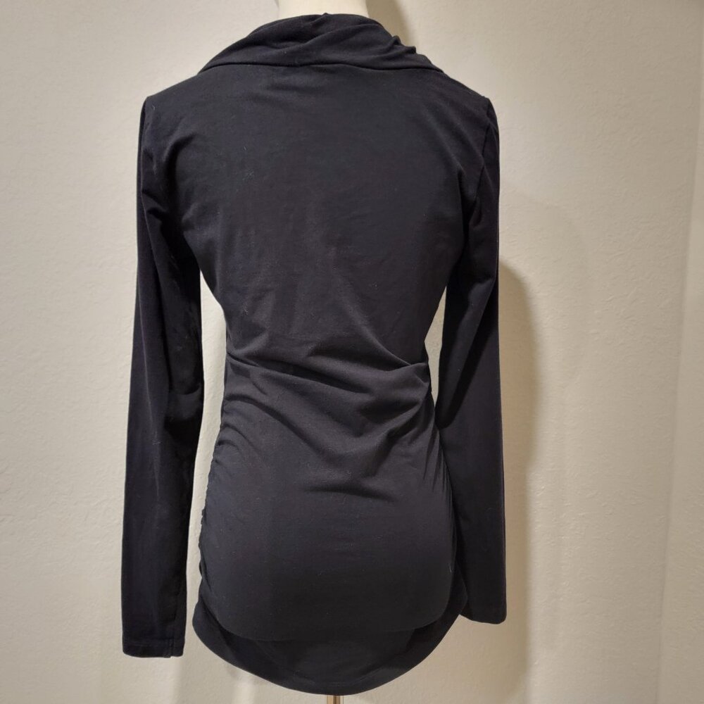 CAbi -Long Sleeve, Black with Mock Cowl. SZ Small. Soft and Stretchy. Exc. Cond! - Picture 3 of 3